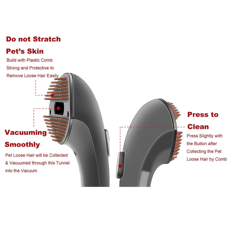 For Dyson V6 Vacuum Cleaner Pet Brush Head Hair Comb Accessories