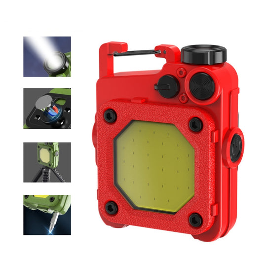 Mini Keychain COB Flashlight USB Rechargeable Magnetic Work Light For Outdoor Camping