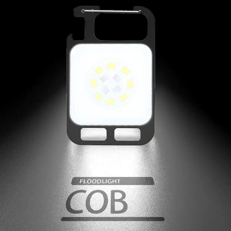 Key Chain Light Magnetic Suction Work Light Rechargeable Flashlight For Outdoor Camping