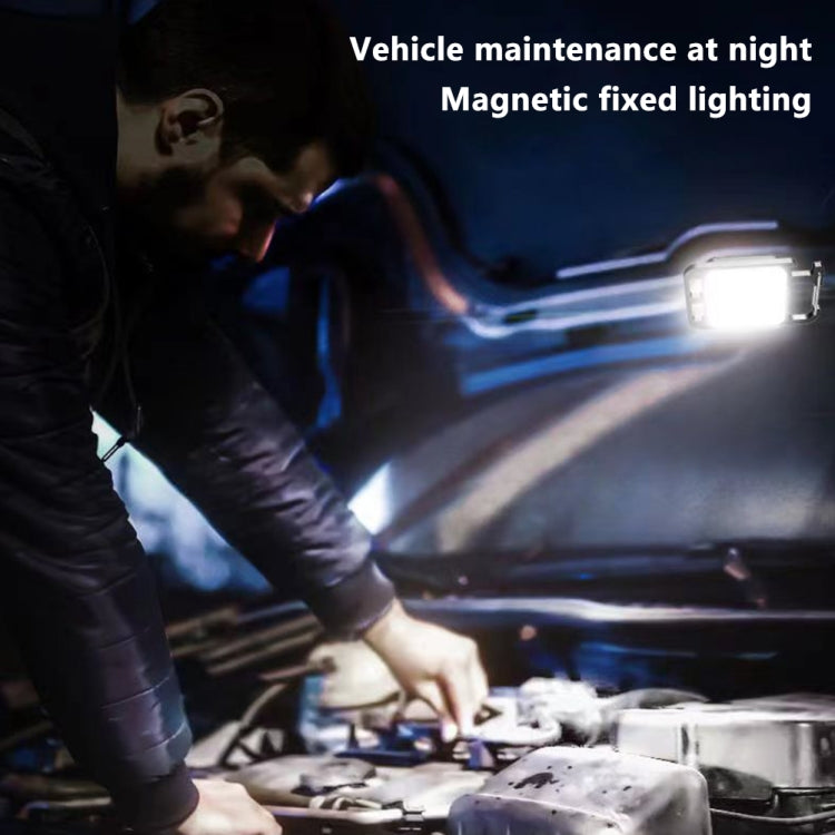 Key Chain Light Magnetic Suction Work Light Rechargeable Flashlight For Outdoor Camping