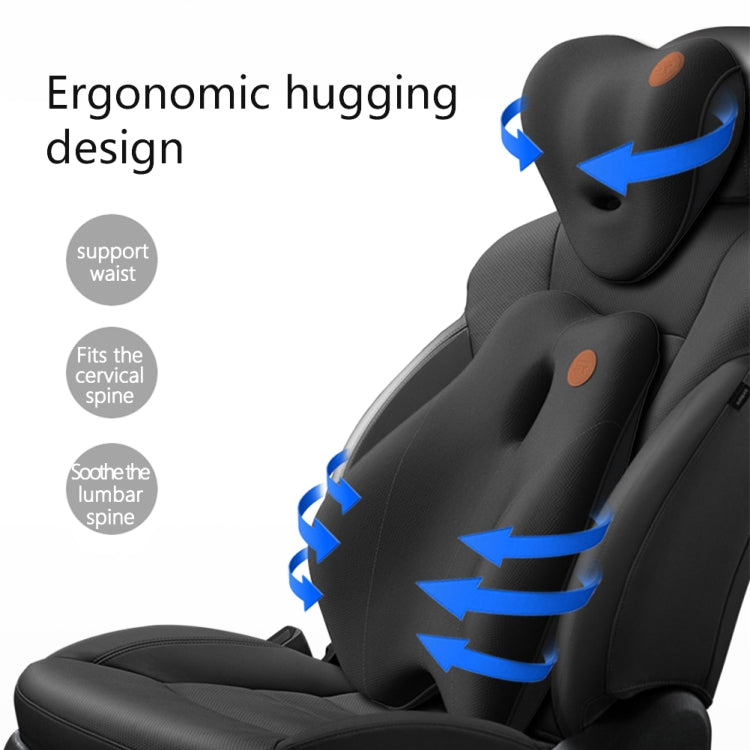 SR-21 Car Lumbar Cushion Headrest Seat Memory Foam Accessories, Style: