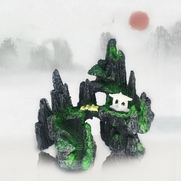 Stone Fish Tank Landscape Simulation Resin Aquarium Decorative Ornament, Style: