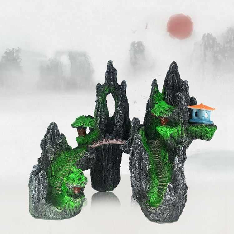 Stone Fish Tank Landscape Simulation Resin Aquarium Decorative Ornament, Style: