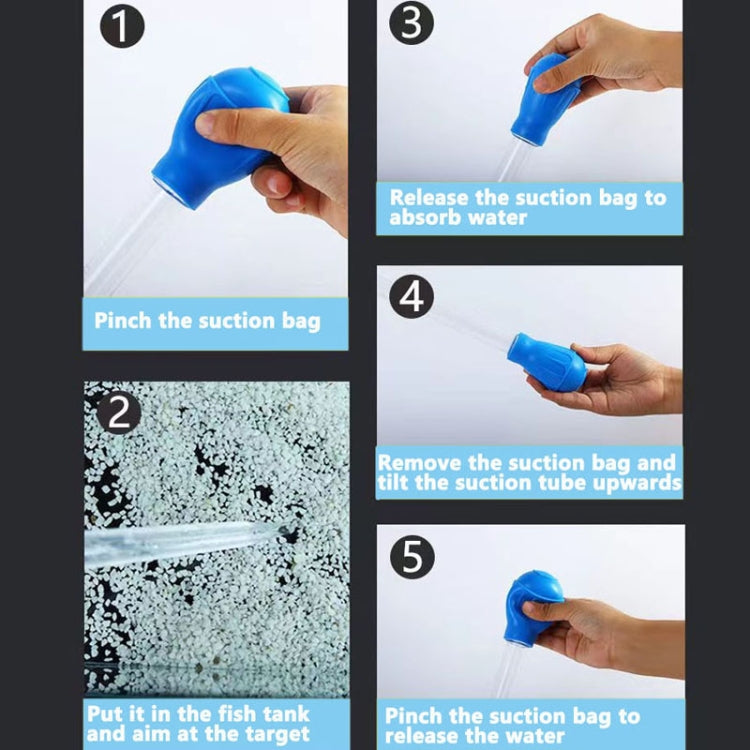 Small Fish Tank Water Change Suction Pooper Manual Mini Suction Tube