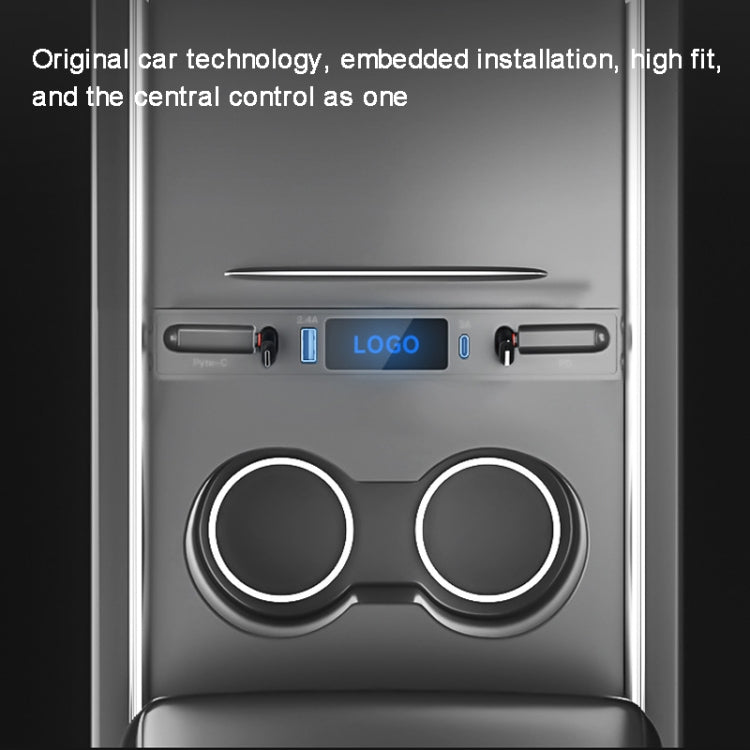 For Tesla Model 3 / Y 27W Quick Interior Charger Intelligent USB-C/Type-C Docking Station HUB