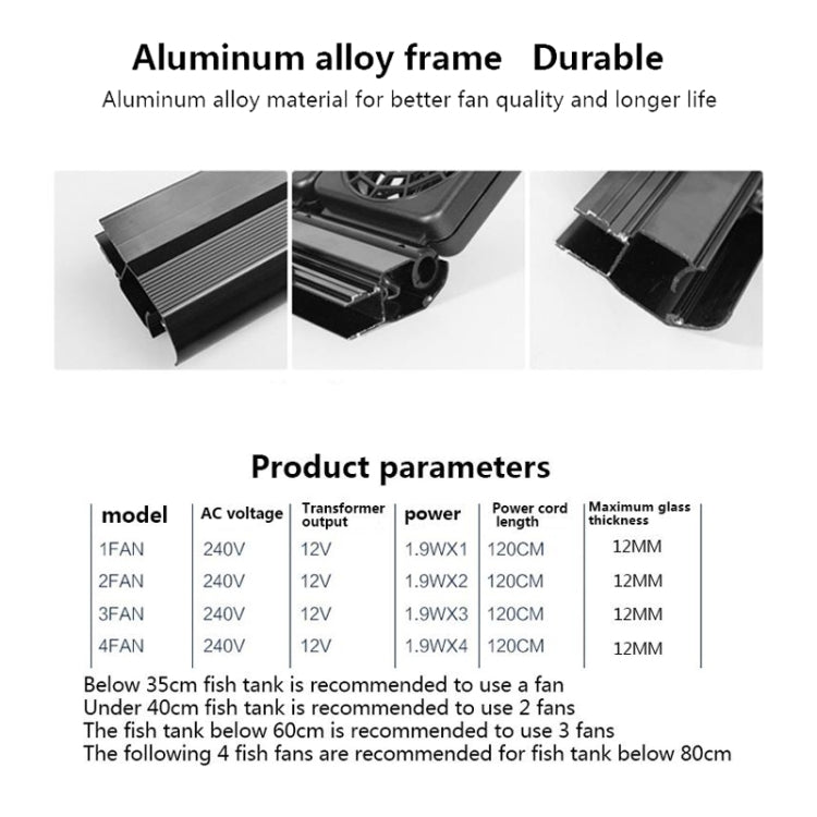 Fish Tank Cooling Fan Cooling Silent Aquarium Fan