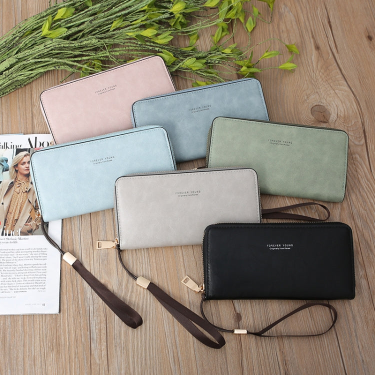 Scrub Long Wallet Lady Wallet Handbag Zipper Purse