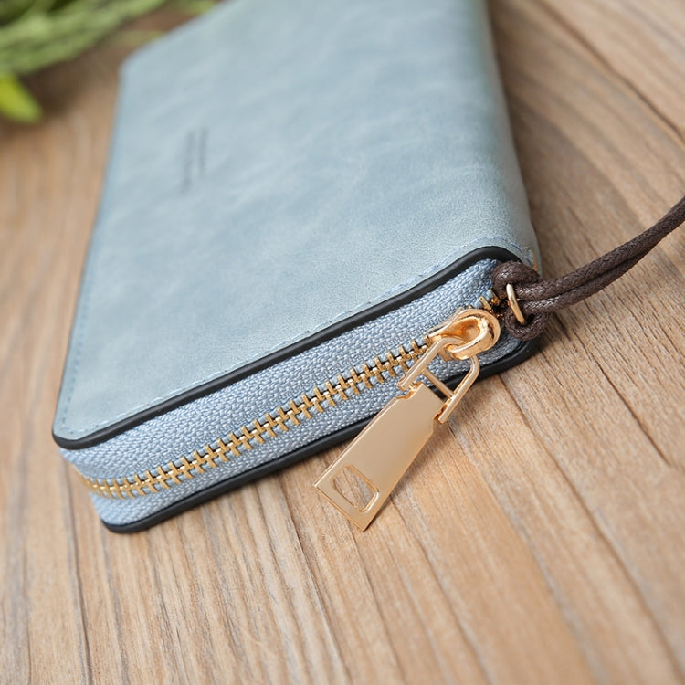 Scrub Long Wallet Lady Wallet Handbag Zipper Purse