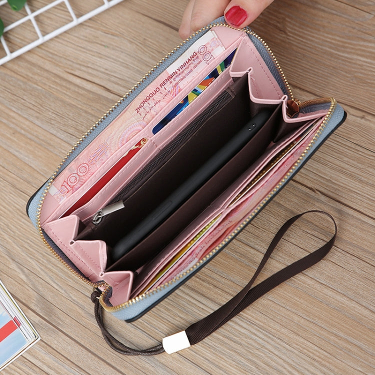 Scrub Long Wallet Lady Wallet Handbag Zipper Purse