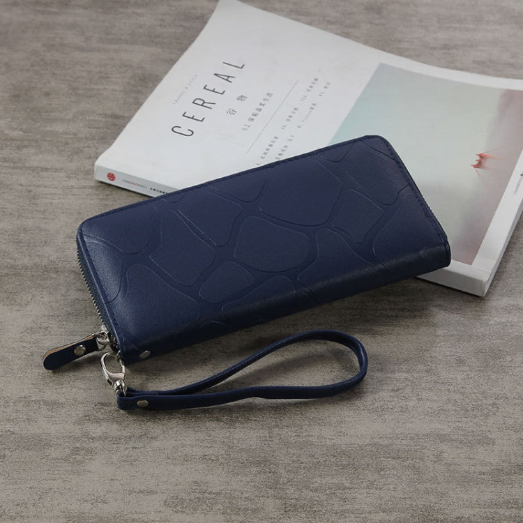 Large Stone Wallet Zipper Women Wallet Long Coin Purse