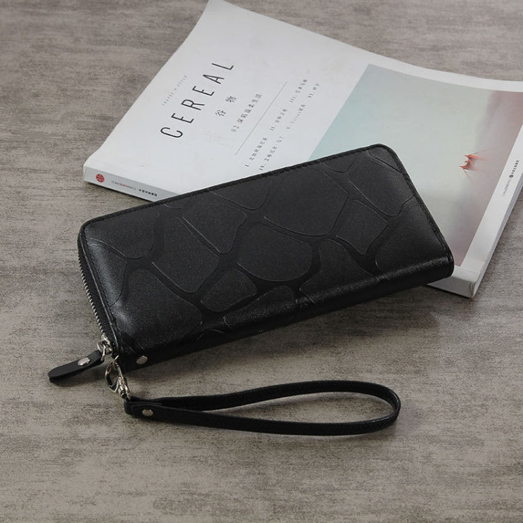 Large Stone Wallet Zipper Women Wallet Long Coin Purse