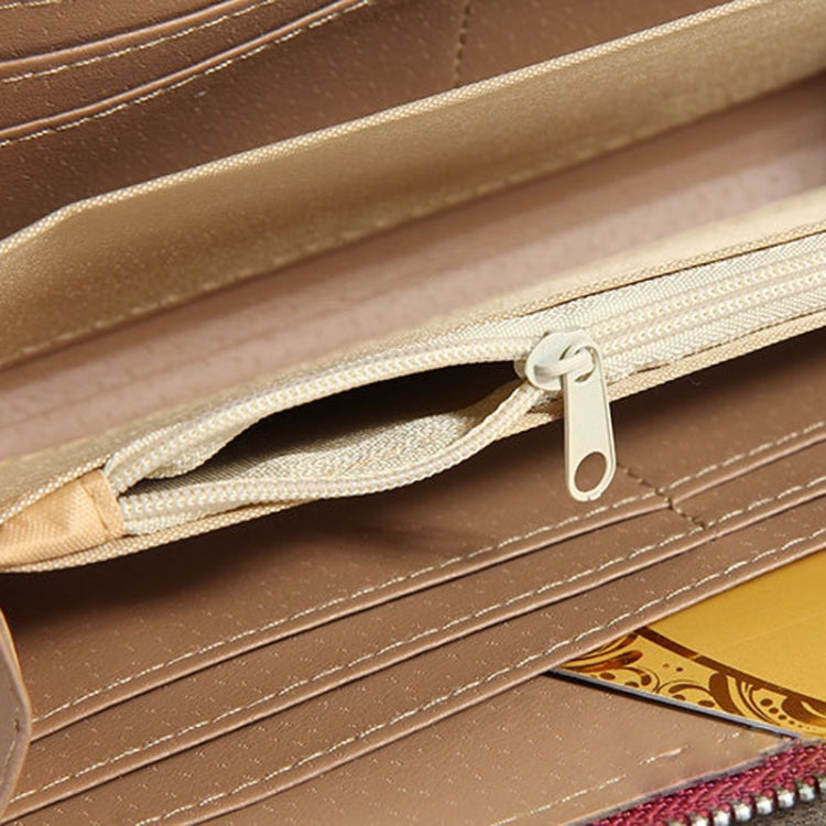 Large Stone Wallet Zipper Women Wallet Long Coin Purse