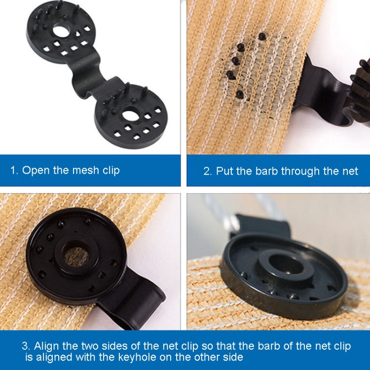 50pcs /Pack Sunshade Net Clip Garden Greenhouse Netting Shade Cloth Fastener