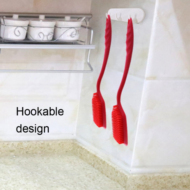 ZYA-251 Silicone Integrated Pot Scrubbing Brush Household Kitchen Cleaning Brush Dishwashing Brush