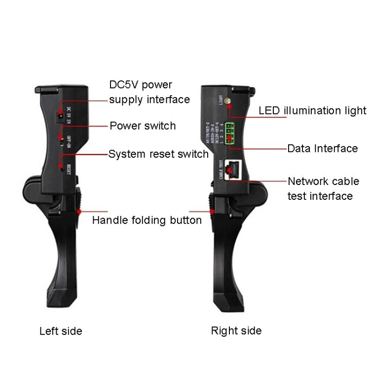 JSK-4300B 4.3 inch Handheld 12V Output Network Cable Monitoring Tester, 4.3 inch (With AU Plug Power Adapter), 4.3 inch (With US Plug Power Adapter), 4.3 inch (With EU Plug Power Adapter), 4.3 inch (With UK Plug Power Adapter)