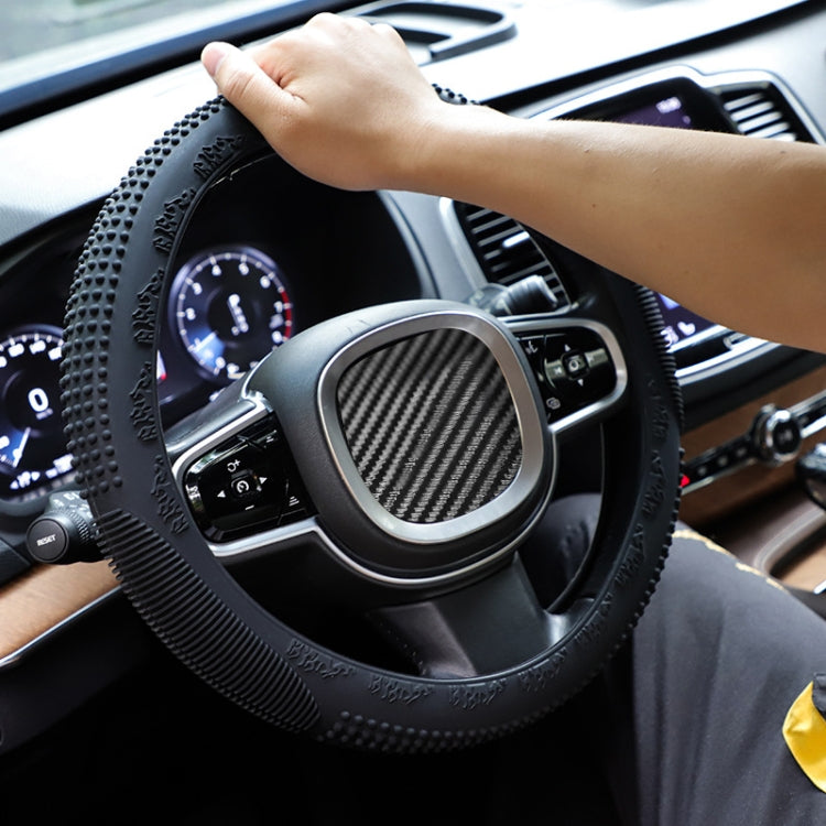 Non-slip Wear-resistant Fire Pattern Silicone Car Steering Wheel Cover