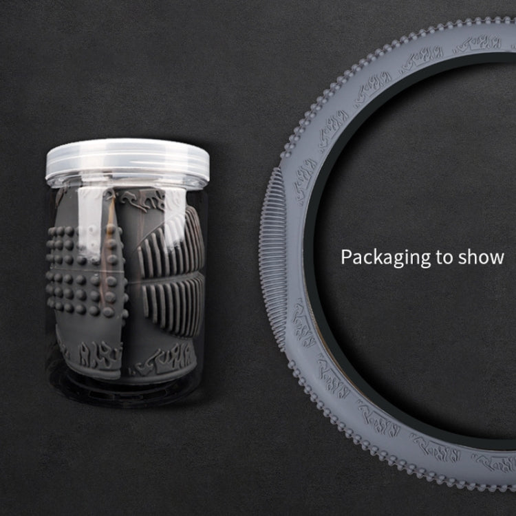 Non-slip Wear-resistant Fire Pattern Silicone Car Steering Wheel Cover