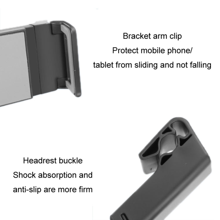 Car Back Seat Buckle Type Rotating Telescopic Mobile Phone Tablet Holder