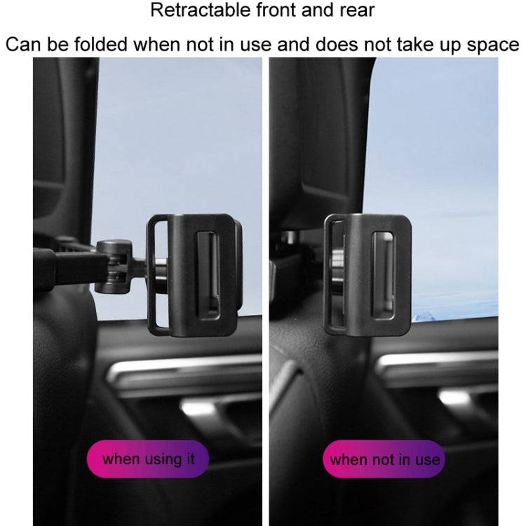 Car Back Seat Buckle Type Rotating Telescopic Mobile Phone Tablet Holder