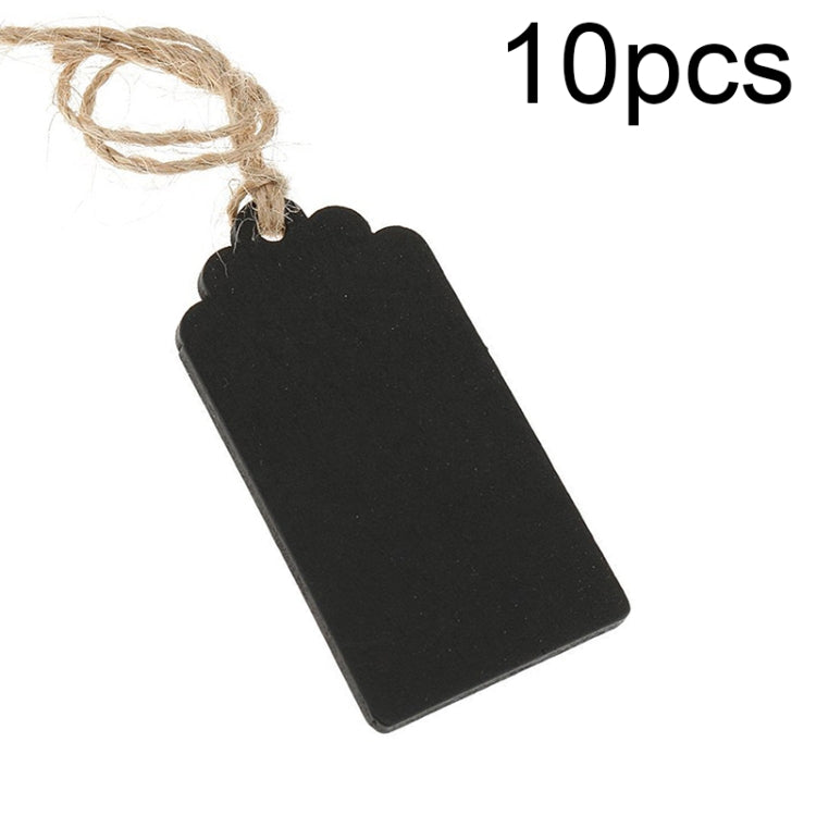 10pcs/Set Mini Hanging Wooden Message Board Home Holiday Decor Lanyard Chalkboard