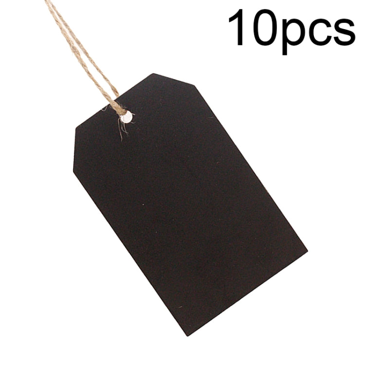 10pcs/Set Mini Hanging Wooden Message Board Home Holiday Decor Lanyard Chalkboard