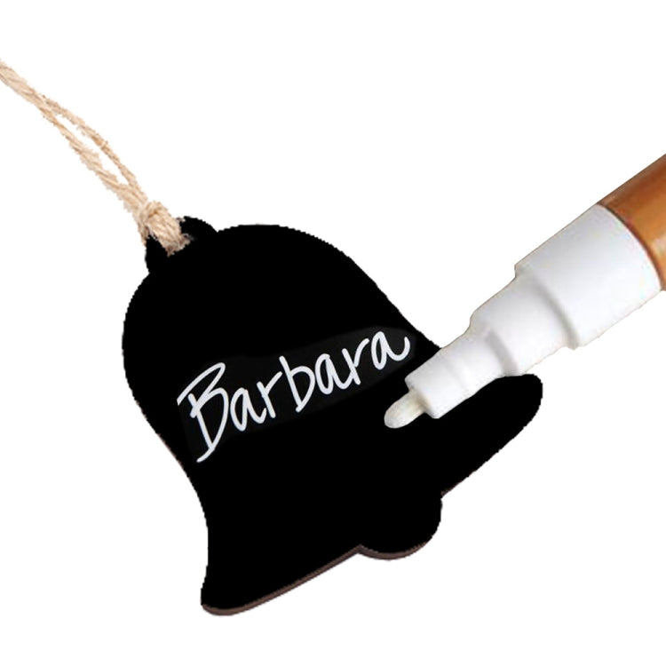 10pcs/Set Mini Hanging Wooden Message Board Home Holiday Decor Lanyard Chalkboard