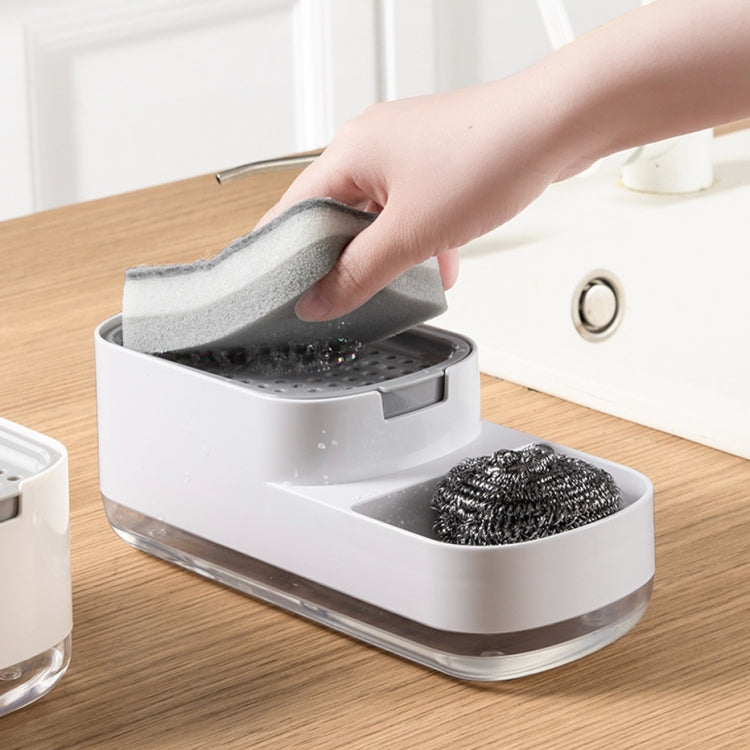 Soap Dispenser Bottle Automatic Liquid Soap Dispenser Kitchen Sponge Brush Storage Box