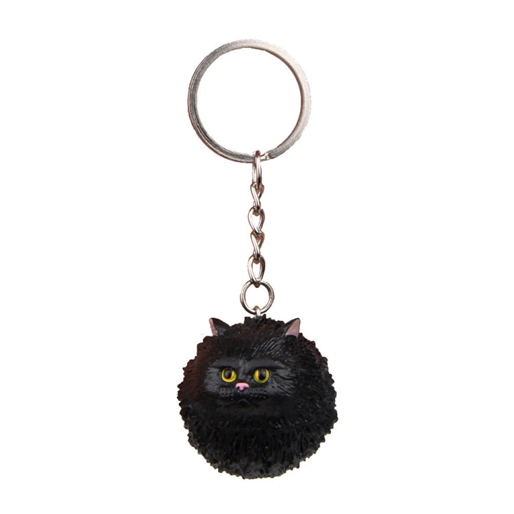 Round Little Tiger Cat Keychain Cartoon Key Ring Ornament
