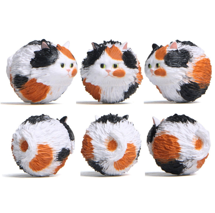 Round Little Tiger Cat Keychain Cartoon Key Ring Ornament