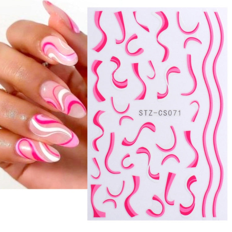 French Style Manicure Sticker Pop Stripe Line Nail Sticker