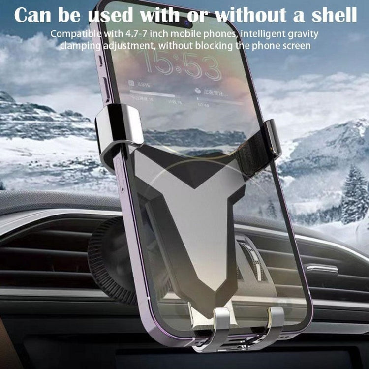 Gravity Navigation Car Air Outlet Triangular Mobile Phone Holder