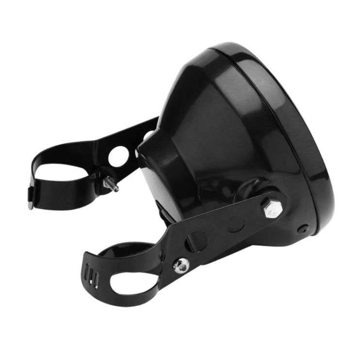 Motorcycle 7 Inch LED Headlamp Angel Ring Steering Function With Bracket