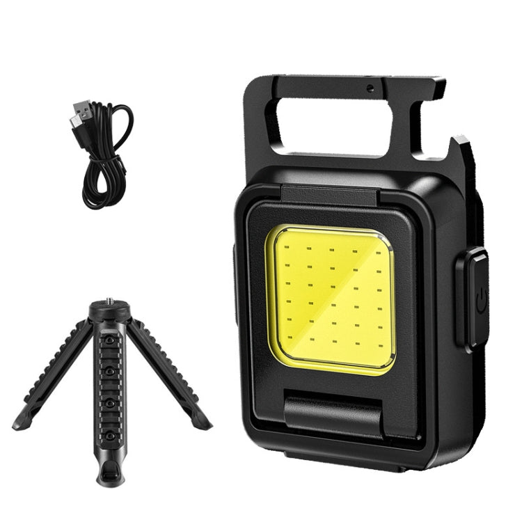 Double Sided COB Flashlight Mini Keychain Light Camping Light