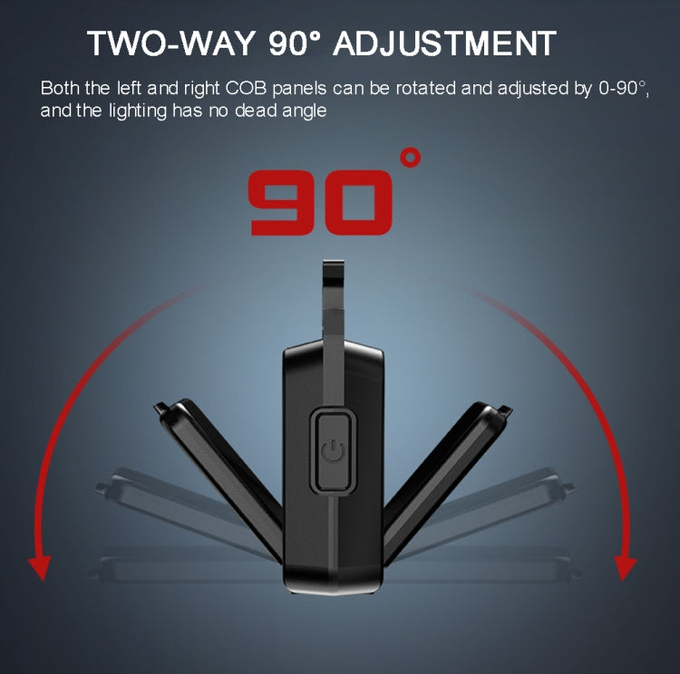 Double Sided COB Flashlight Mini Keychain Light Camping Light