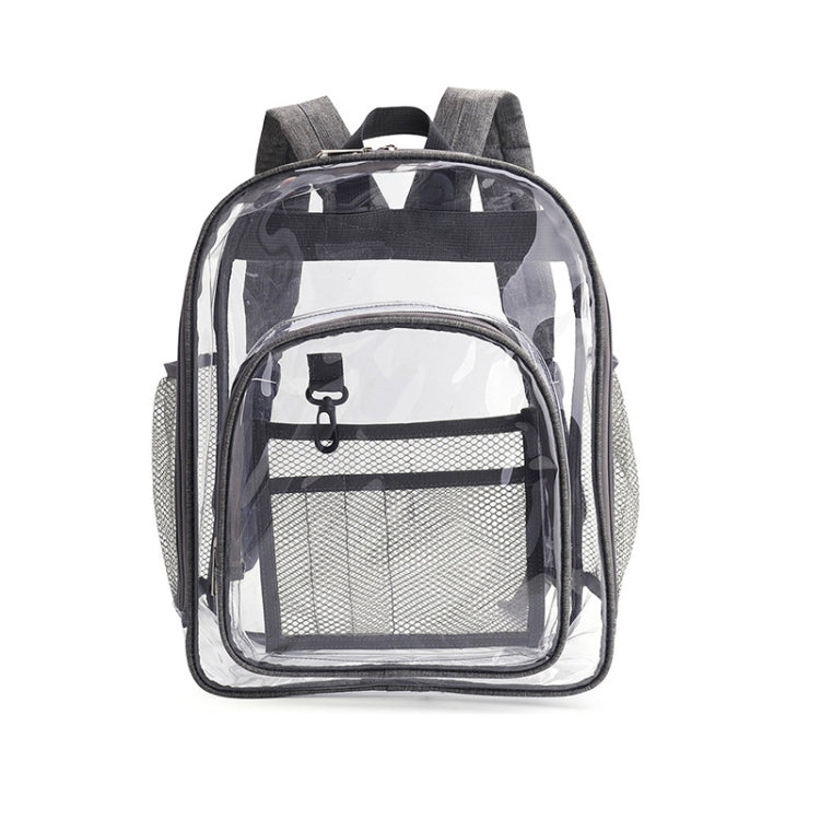 PVC Transparent Waterproof Backpack Student School Bag