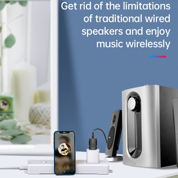 M137 5 in 1 Car USB Bluetooth 5.2 Receiver Transmitter