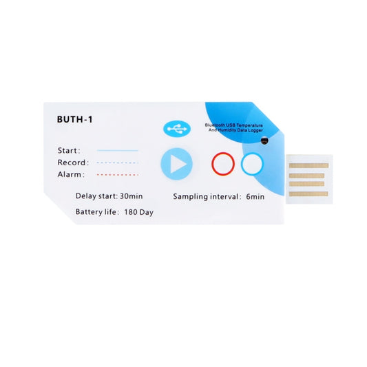 Bluetooth APP Connect Medical Warehouse Cold Chain Transport USB Data Recorder, Temperature Humidity
