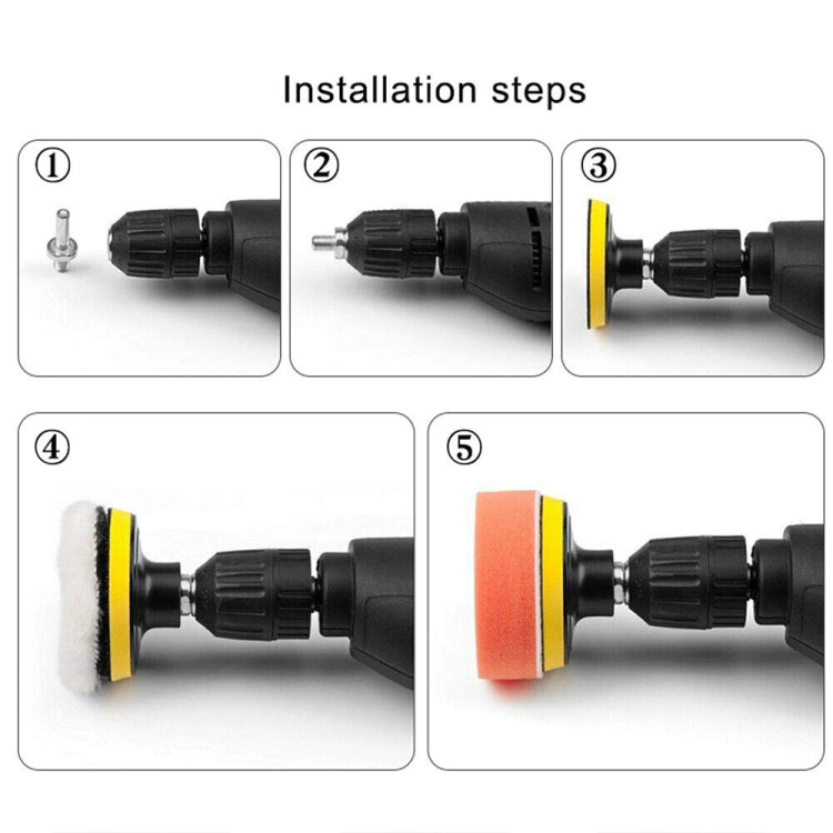 3 Inch Polishing Waxing Pad Sponge Buffing Kit