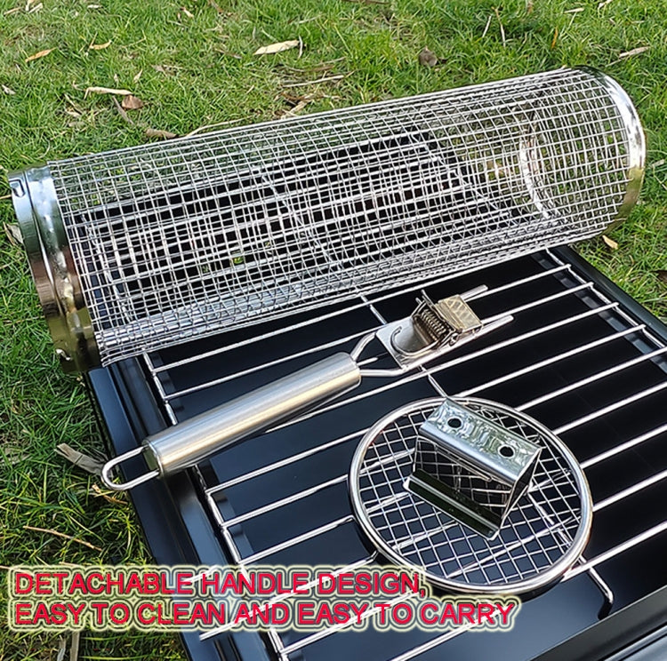 Upgrade With Handle BBQ Cage Stainless Steel  Barbecue Basket