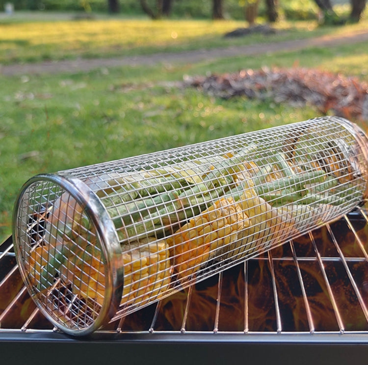 Upgrade With Handle BBQ Cage Stainless Steel  Barbecue Basket