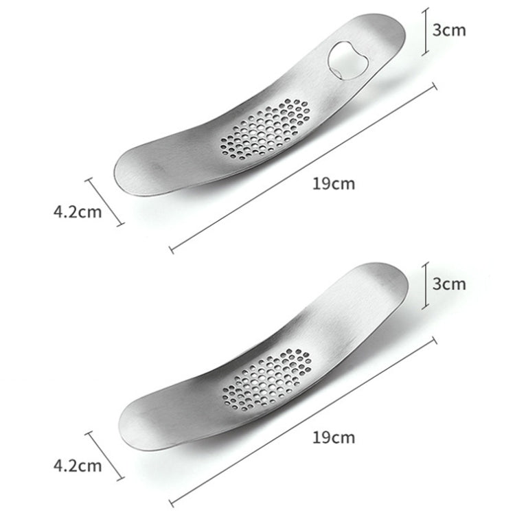 WGKT0089 430 Stainless Steel Boat Shaped Garlic Grinder Manual Garlic Press Tools Kitchen Gadgets, Garlic Grinder(Style 2), Garlic Grinder(Style 1)