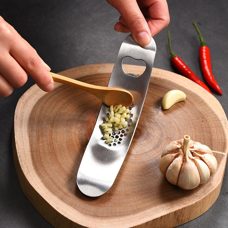 WGKT0089 430 Stainless Steel Boat Shaped Garlic Grinder Manual Garlic Press Tools Kitchen Gadgets, Garlic Grinder(Style 2), Garlic Grinder(Style 1)