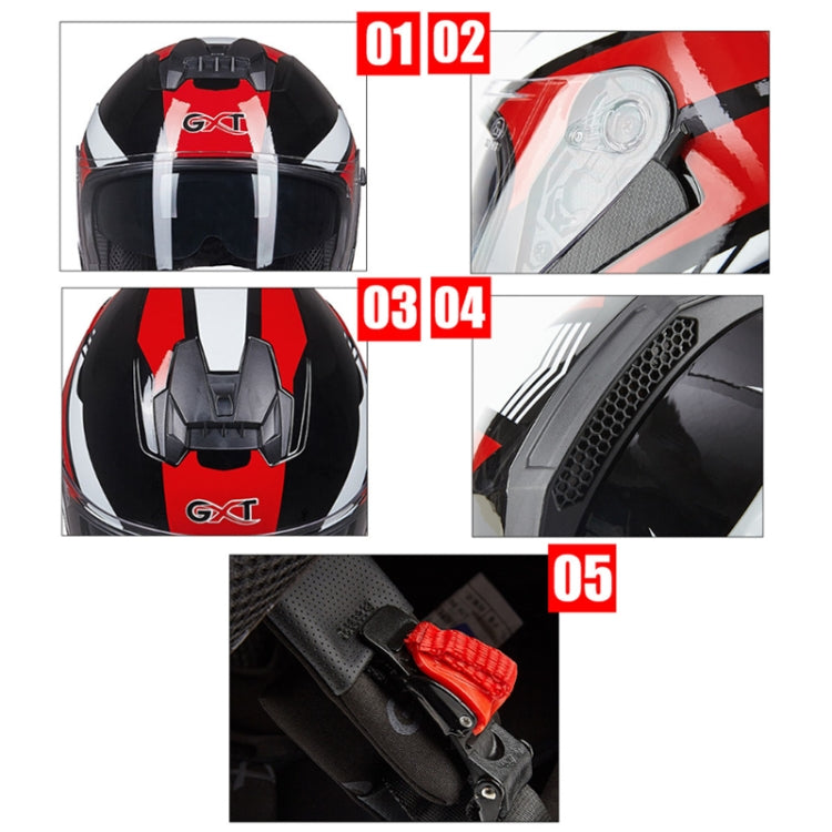 GXT Electric Vehicle Four Seasons Sun Protection & Windshield Double Lens Helmet, M, L