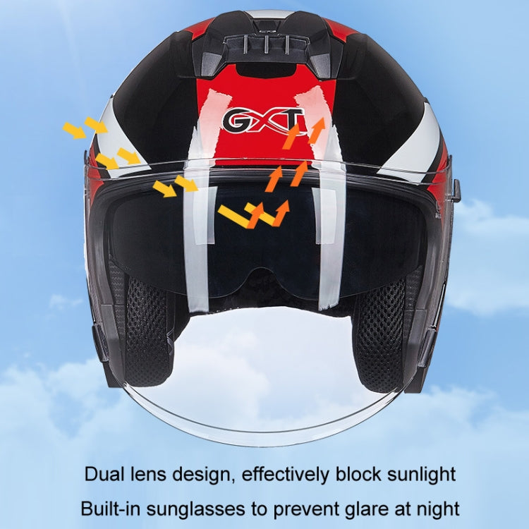 GXT Electric Vehicle Four Seasons Sun Protection & Windshield Double Lens Helmet, M, L