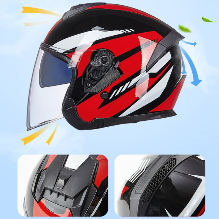GXT Electric Vehicle Four Seasons Sun Protection & Windshield Double Lens Helmet, M, L