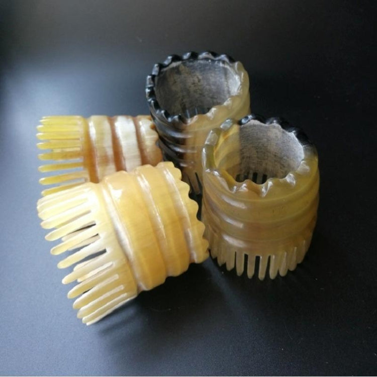Cylindrical Horn Comb Short Shampoo Brush, Color Random Delivery