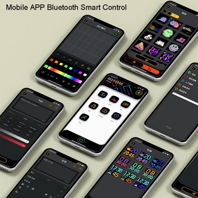LED Dynamic Emoticon Car Display Screen 5V USB Interface
