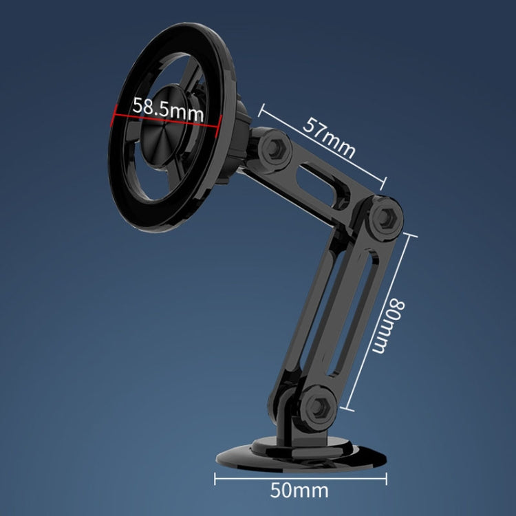 Magsafe Magnetic Mobile Phone Bracket Metal Car Navigation Folding Bracket