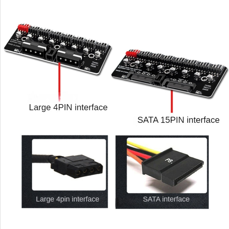 PWM Fan Hub Computer CPU Fan Extender