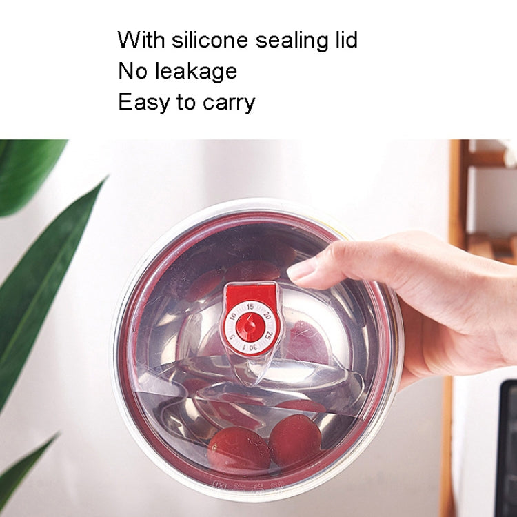 Double-Layer Stainless Steel Bowl With Lid Children Dinner Insulated Rice Bowl